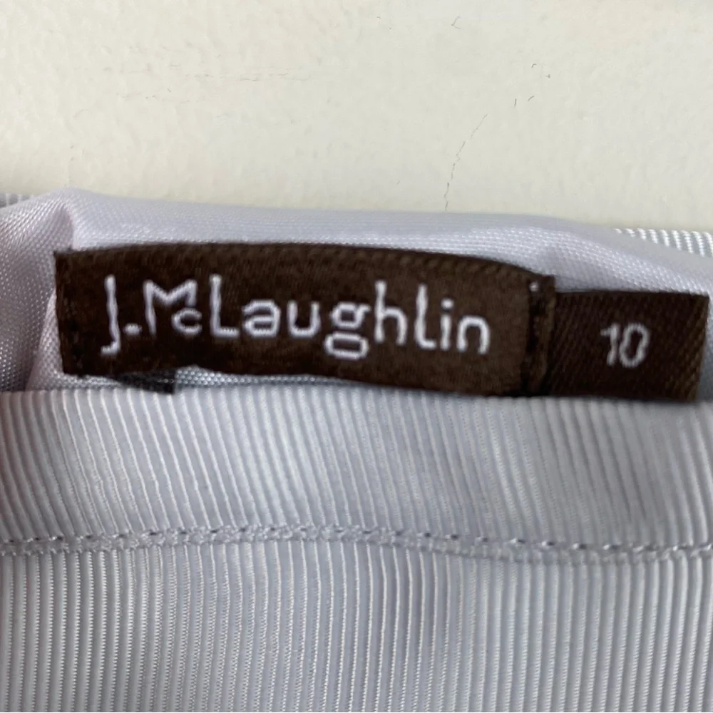 J.McLaughlin Ombré gray black ribbon skirt size 10